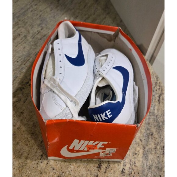 New! Vintage Mens Size 11 Nike Bruin 4004 Blue White W/Box Made in Korea 820709 - Picture 2 of 16